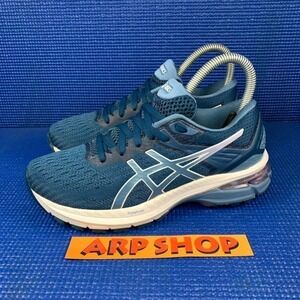 ASICS GEL-2000 9 Women`s Size 5.5 Blue White Athletic Running Shoes 1012A859